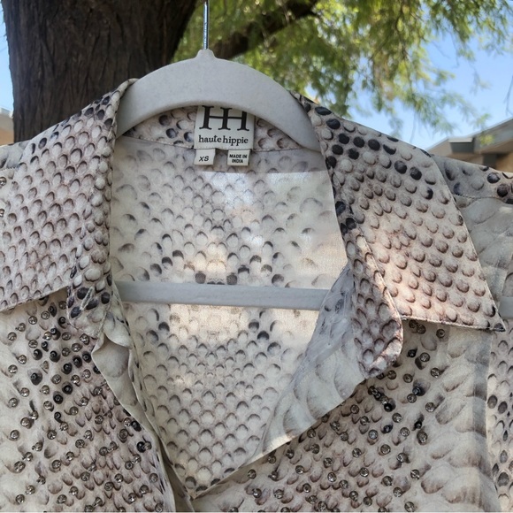 Haute Hippie Snake print sleeveless tunic, 100% SILK - Picture 5 of 5